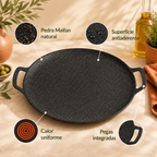 Frigideira Antiaderente Natural | Pedra Maifan (30 x 26 cm)