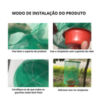 Armadilha de moscas e insetos em rede, eficiente, desmontável e prática