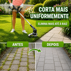🇵🇹 A cabeça do cortador de relva possui 6 lâminas em aço inoxidável