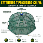 Rede armadilha de pesca dobrável 96 cm | Múltiplas entradas | Água doce