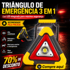 ⚡(SUPER OFERTA) Triângulo De Emergência Para Automóvel Com Luz LED Integrada