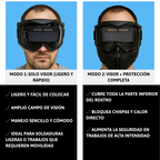 🇵🇹 Máscara de Soldagem com Escurecimento Automático 0,1 ms – Desmontável em 2 Peças, Proteção Total