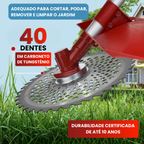 Disco De Corte Especializado Para Relva, 40 Dentes Em Carboneto De Tungsténio (Inclui Acessórios)