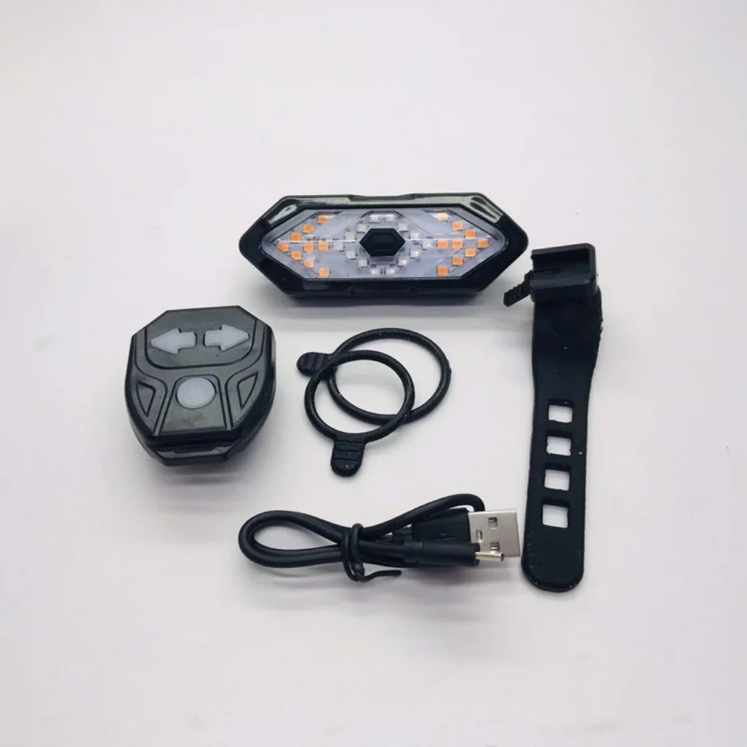 LUZ TRASEIRA PARA BICICLETA COM PISCAS SEM FIOS