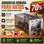 BestSeller™ - Gaiola Armadilha Humana Para Ratos, Ratinhos E Esquilos Vivos