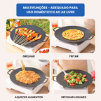 🔥Frigideira antiaderente multifuncional de 6 camadas, compatível com placas de indução