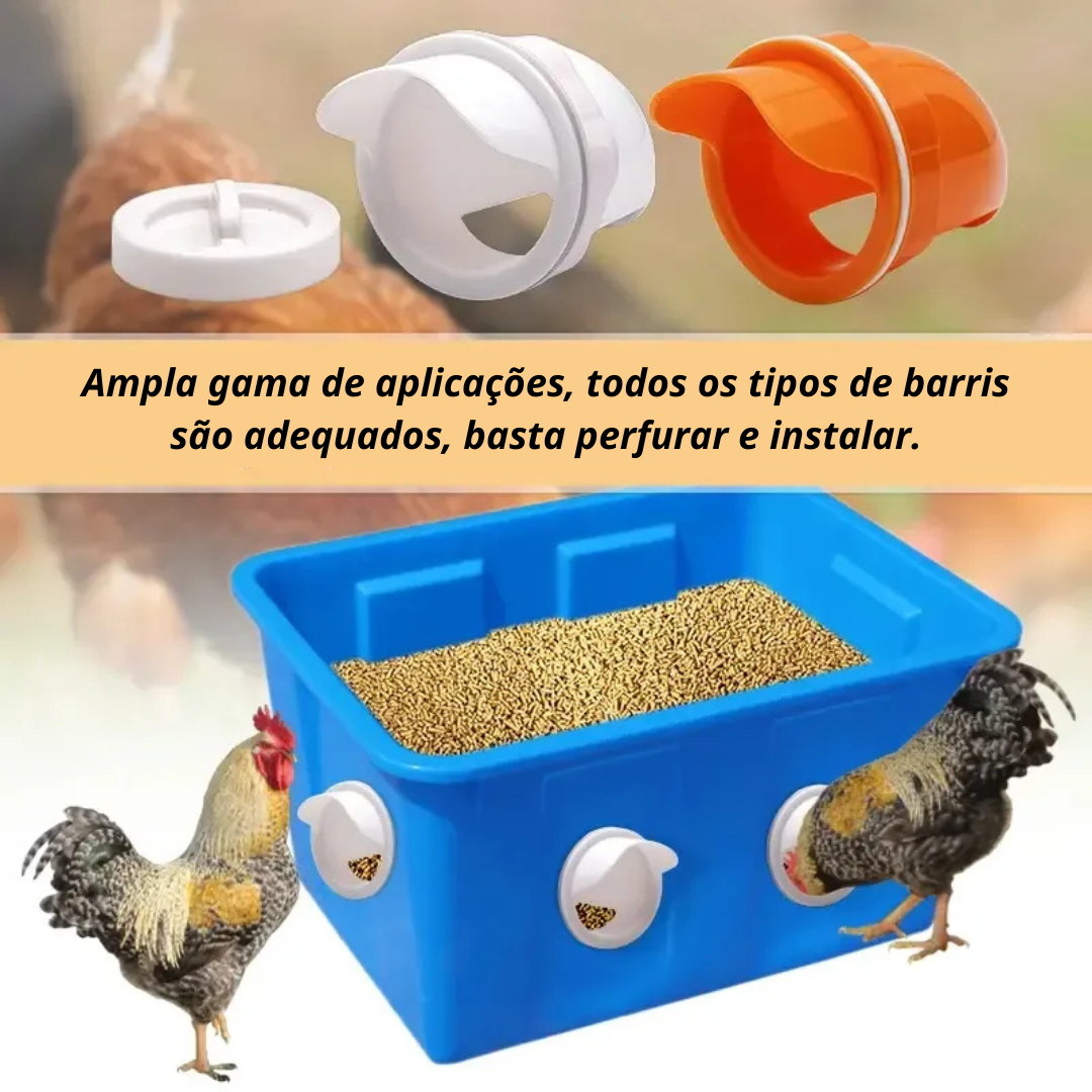 ⚡Porta De Alimentação Automática Para Galinhas E Patos Para Todos Os Tipos De Baldes – Inclui Broca Serra Copo