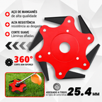 KIT COMPLETO COM TODOS OS ACESSÓRIOS - Cabeça de corte de 6 lâminas em aço manganês