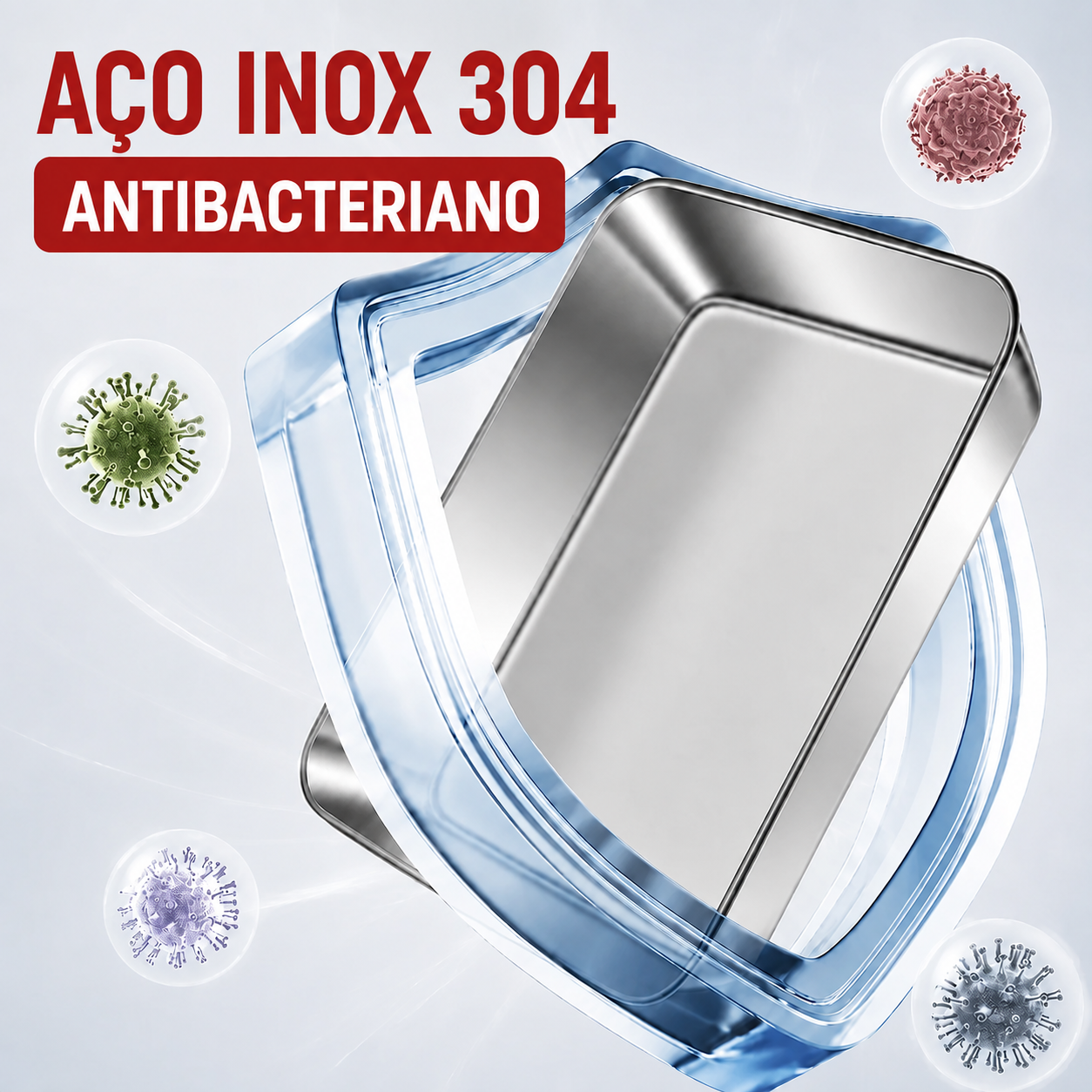 🎁 70% DE DESCONTO | Caixa Hermética em Aço Inoxidável 304