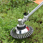 🎁Acessórios de instalação gratuita | Lâmina de corta-relva em aço super resistente com rotação de 360°