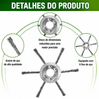 💥Desconto De 70% | A Cabeça Do Cortador De Relva Possui 6 Lâminas Em Aço Inoxidável