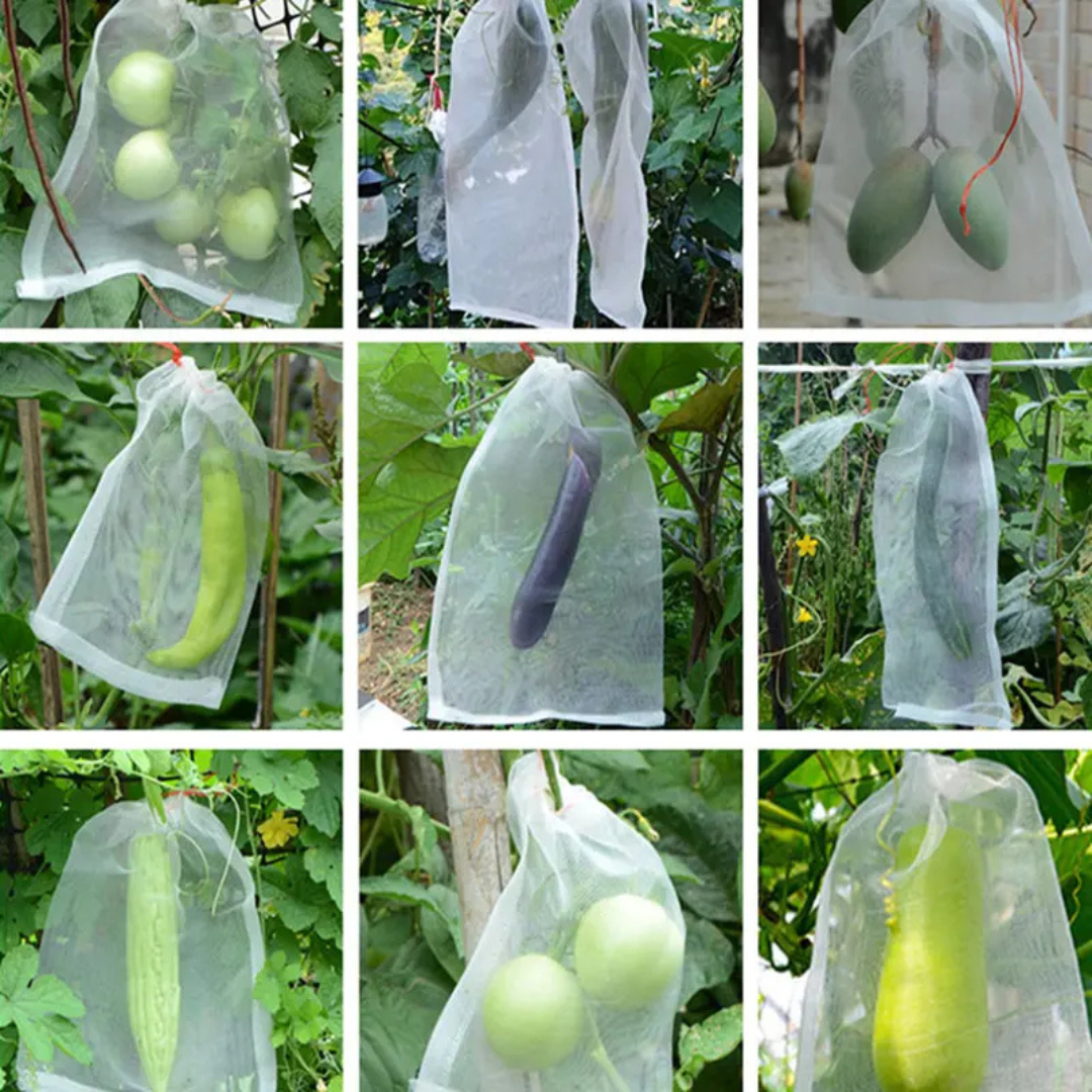 Sacos de Malha Respiráveis para Proteção de Frutas e Vegetais | Reutilizáveis