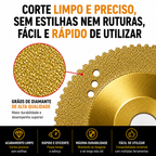 Disco Diamantado 5 em 1 – Corta, Lixa e Molda em Segundos