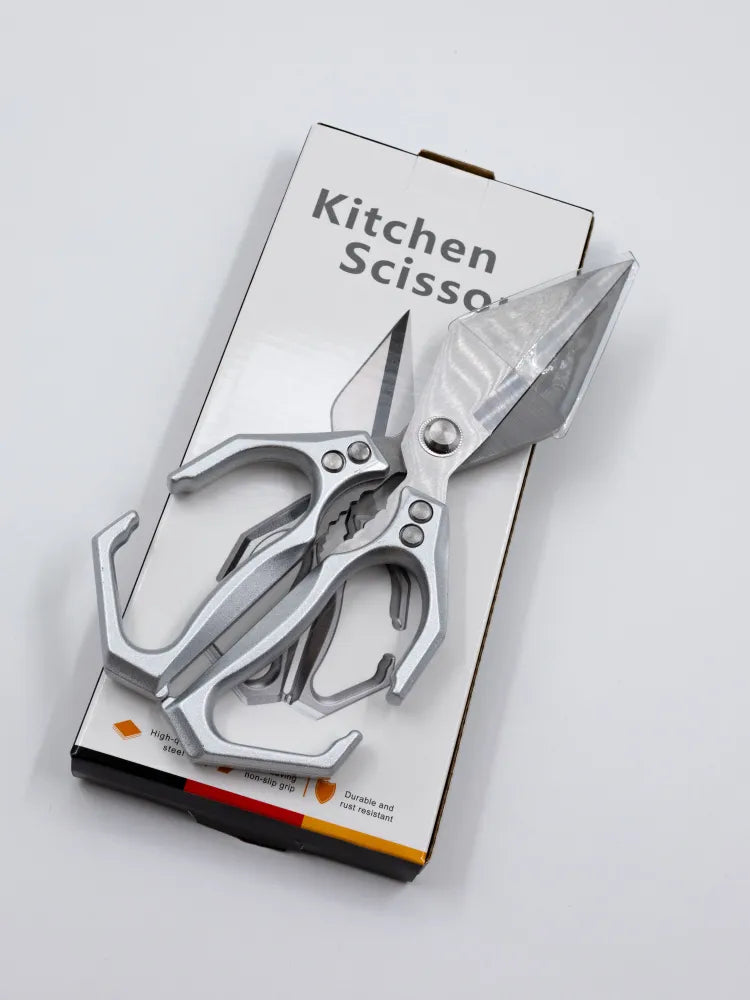 🇪🇸 Tijeras grandes con hoja en forma de diamante, hechas de acero inoxidable macizo importado de Alemania