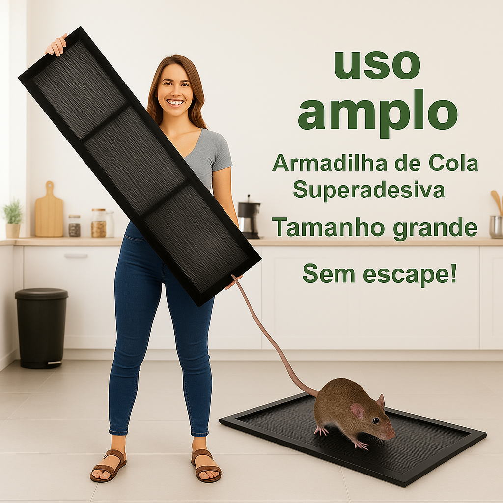 Armadilhas Adesivas Profissionais – Extra Grandes para Capturar Mais Rápido