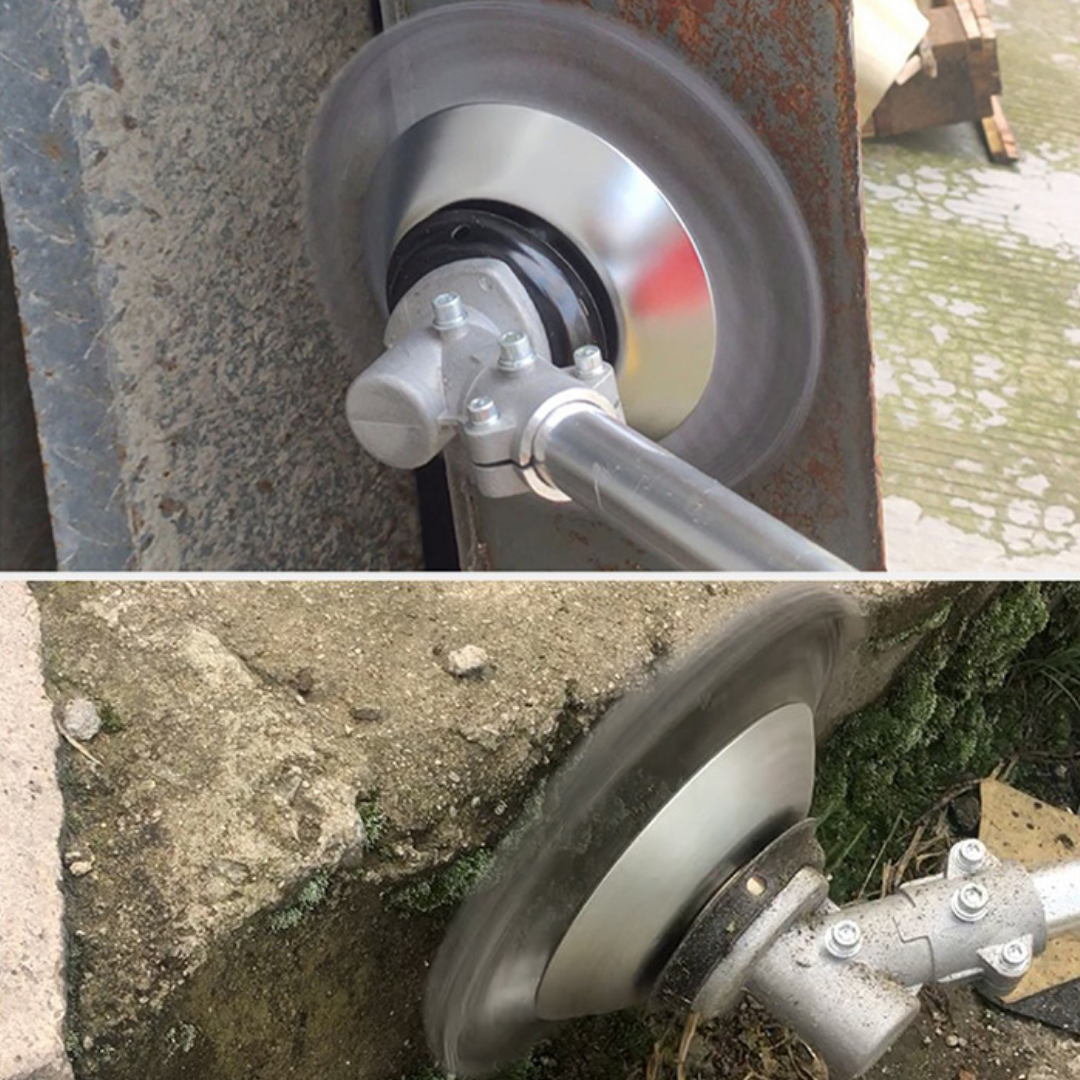 ⚡Acessórios de instalação gratuita | Lâmina de corta-relva em aço super resistente com rotação de 360°