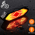 LUZ TRASEIRA PARA BICICLETA COM PISCAS SEM FIOS