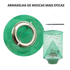 Armadilha de moscas e insetos em rede, eficiente, desmontável e prática