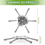 🇵🇹 A cabeça do cortador de relva possui 6 lâminas em aço inoxidável