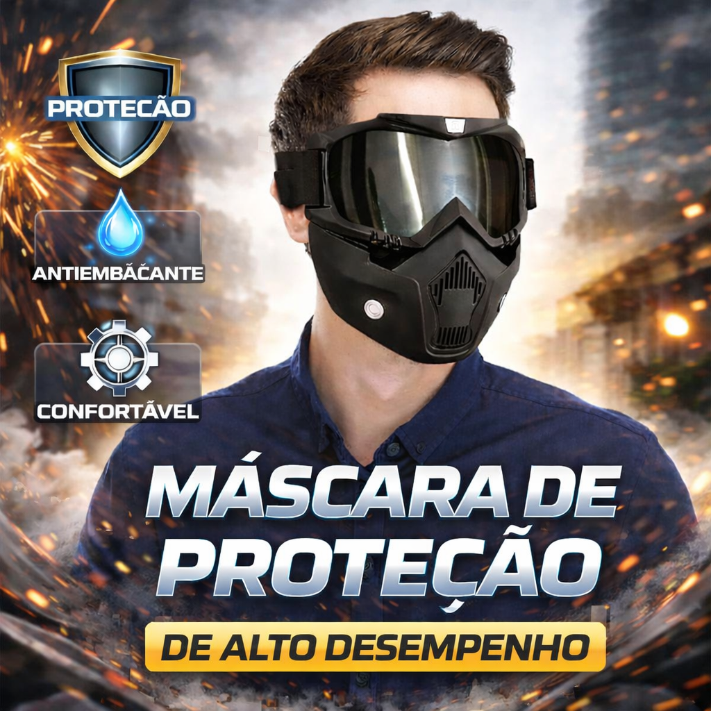 ⚡ Máscara de Soldagem com Escurecimento Automático 0,1 ms – Desmontável em 2 Peças, Proteção Total