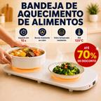 Aquecedor de Alimentos Premium 3 em 1 – Aquece, Descongela e Mantém os Sabores Sempre Quentes