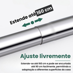 Barra telescópica ajustável e multifuncional sem perfuração, que se estende até 160 cm (NEW)