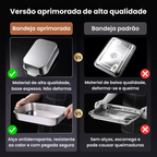 🇵🇹 Bandeja de cozedura direta em aço inoxidável 304 maciço da Alemanha (3,5 Litros)