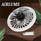 AIRLUME — Ventilador LED 2 em 1, instalado em 30 segundos sem obras nem eletricista