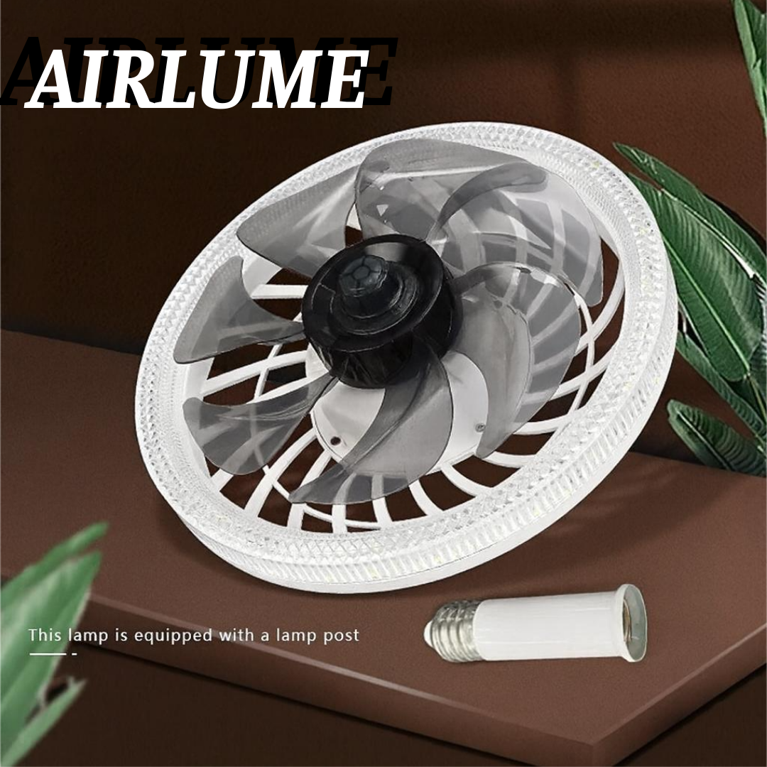 AIRLUME — Ventilador LED 2 em 1, instalado em 30 segundos sem obras nem eletricista