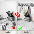 4 + 🎁2 Grátis | Uportes De Aço Inoxidável Com 5 Ganchos