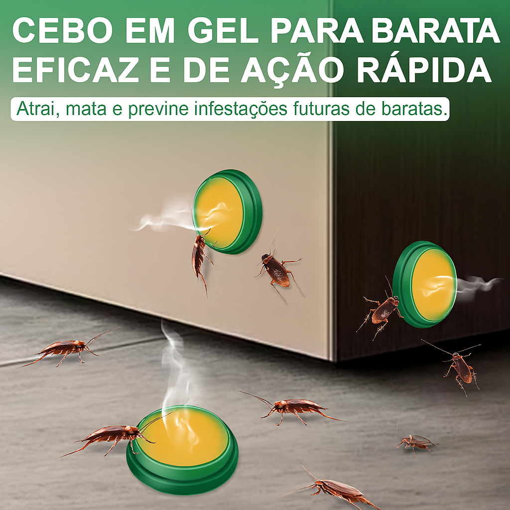 🚫🪳Combo de Iscas Biológicas para Baratas – Ação Rápida, Sem Odor, Não Tóxico, Seguro para Crianças e Animais de Estimação