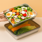 🔥 DESCONTO DE 70% | Recipiente de Aço Inoxidável 304 - 2100ml (26 × 20 × 6 cm)