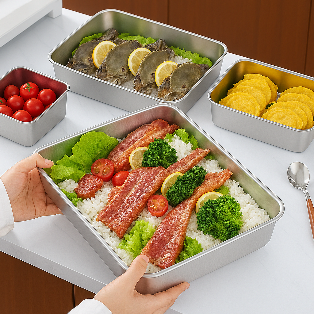 💢 A caixa de aço inoxidável 304 mantém os alimentos frescos até 1 mês