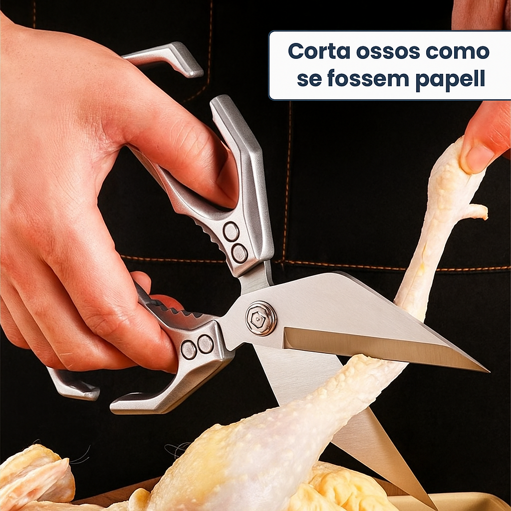 🇪🇸 Tijeras grandes con hoja en forma de diamante, hechas de acero inoxidable macizo importado de Alemania