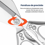 🇪🇸 Tijeras grandes con hoja en forma de diamante, hechas de acero inoxidable macizo importado de Alemania