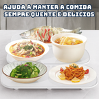 Aquecedor de Alimentos Premium 3 em 1 – Aquece, Descongela e Mantém os Sabores Sempre Quentes