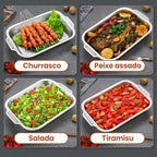 Panela de Aço Inoxidável Maciço 304 (3,5 L) – Apta para Todos os Tipos de Fogão | 70% de Desconto!