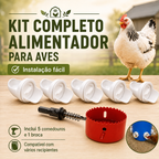 🐓 Kit Alimentador Para Aves De Capoeira