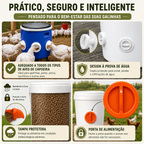 🐓 Kit Alimentador Para Aves De Capoeira