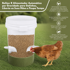 🐓 Kit Alimentador Para Aves De Capoeira