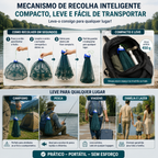 🐟 Rede de Pesca Dobrável 96 cm | Apanha Peixes Enquanto Dorme