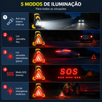 🚨 (SUPER OFERTA) Triângulo De Emergência Para Automóvel Com Luz LED Integrada