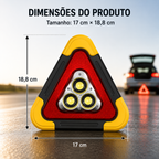 🚨 (SUPER OFERTA) Triângulo De Emergência Para Automóvel Com Luz LED Integrada