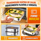 🥘 Caixa para alimentos em aço inoxidável 316
