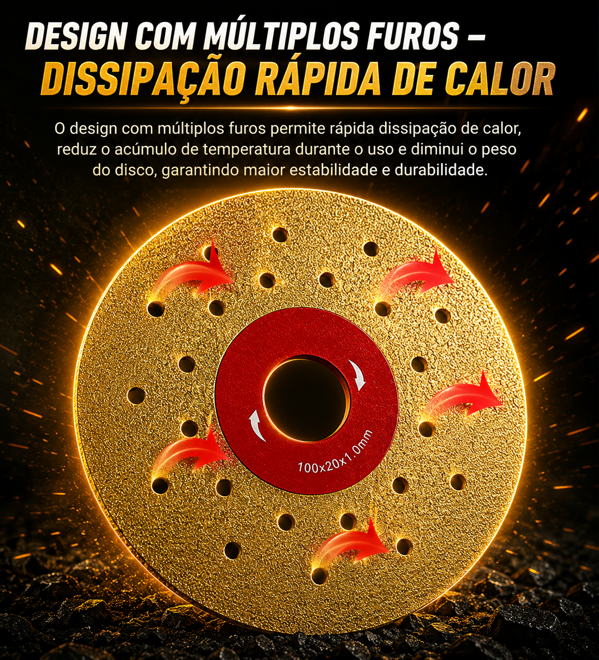 ⚡ Disco De Corte E Desbaste De Diamante 2 Em 1 Multifuncional Premium