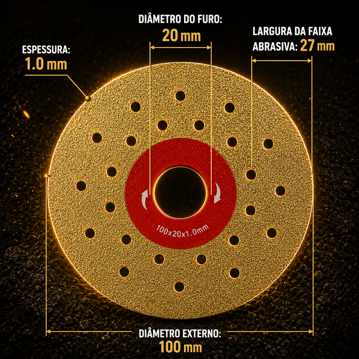 ⚡ Disco De Corte E Desbaste De Diamante 2 Em 1 Multifuncional Premium