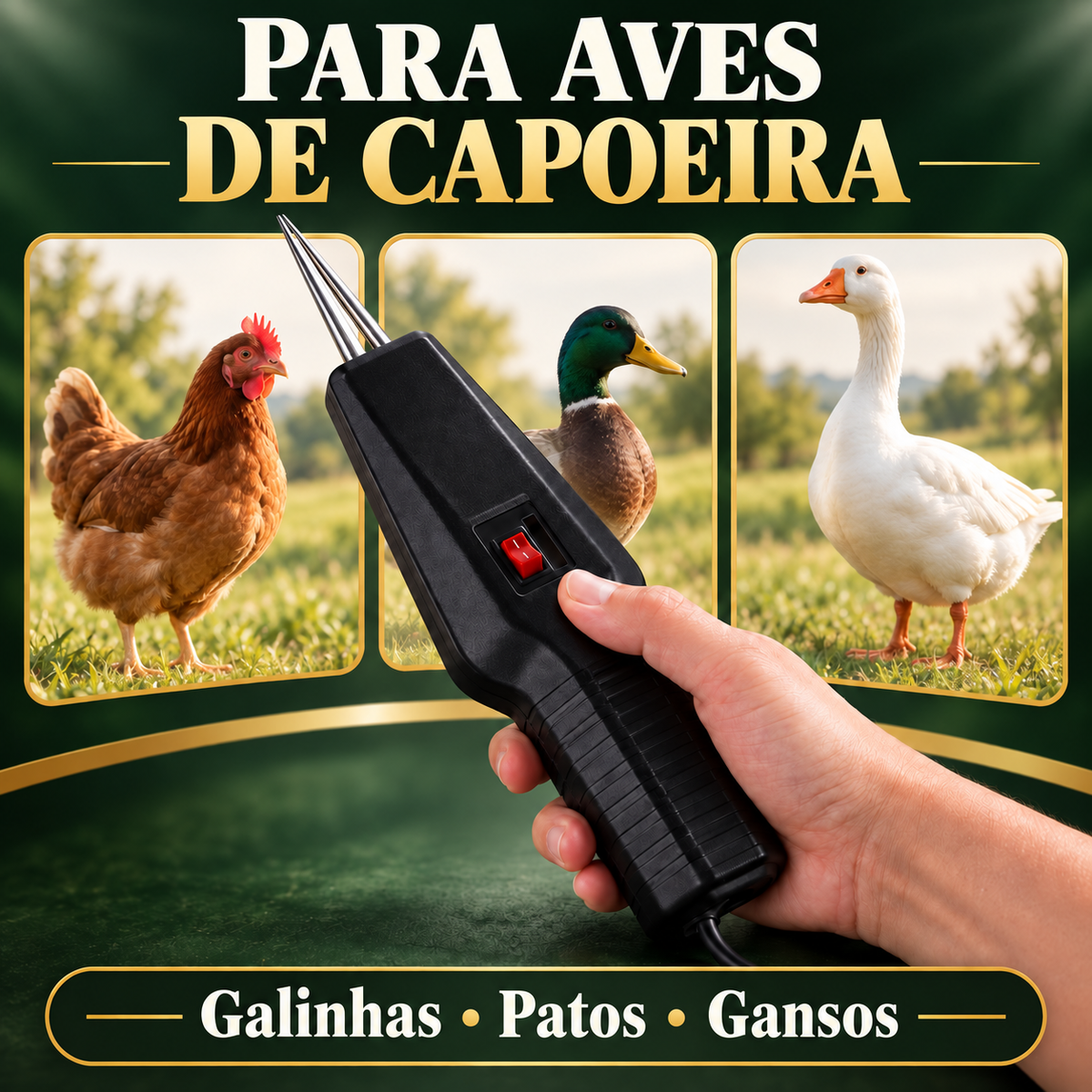⚡ Máquina Elétrica de Depenar Portátil — Frango Sem Penas em Instantes