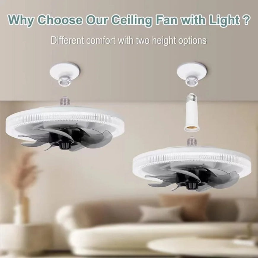 AIRLUME — Ventilador LED 2 em 1, instalado em 30 segundos sem obras nem eletricista