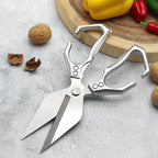 🇪🇸 Tijeras grandes con hoja en forma de diamante, hechas de acero inoxidable macizo importado de Alemania