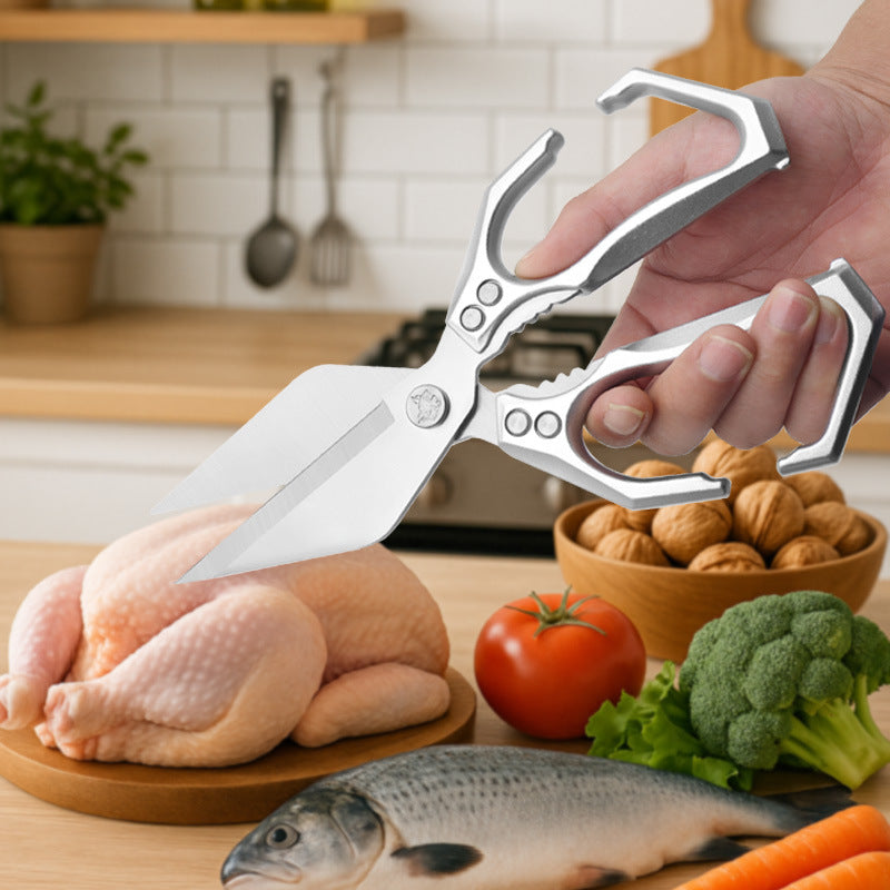 🇪🇸 Tijeras grandes con hoja en forma de diamante, hechas de acero inoxidable macizo importado de Alemania